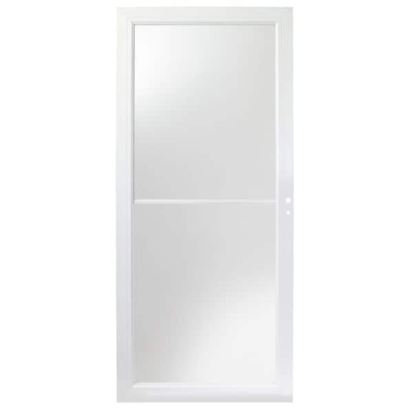Andersen 3000 Series 32 in. x 80 in. White Right-Hand Full View Retractable Aluminum Storm Door
