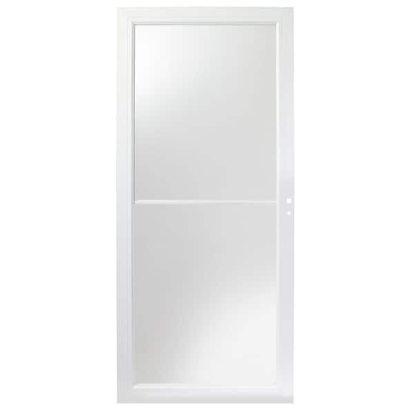 Andersen 3000 Series 30 in. x 80 in. White Right-Hand/Outswing Full View Retractable Aluminum Storm Door