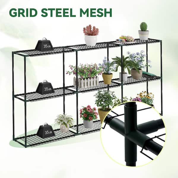Gardenbee 96.9 in. L x 11.8 in. W x 45.3 in. H 3-Tier Stable