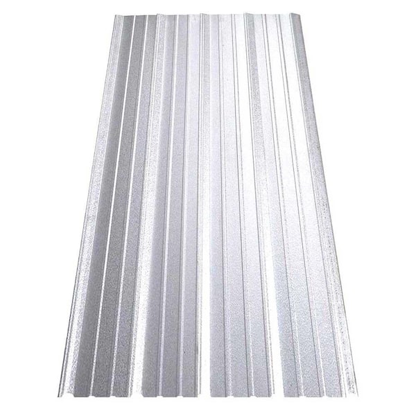 Gibraltar Building Products 16 ft. SM-Rib Galvalume Steel 29-Gauge Roof/Siding Panel