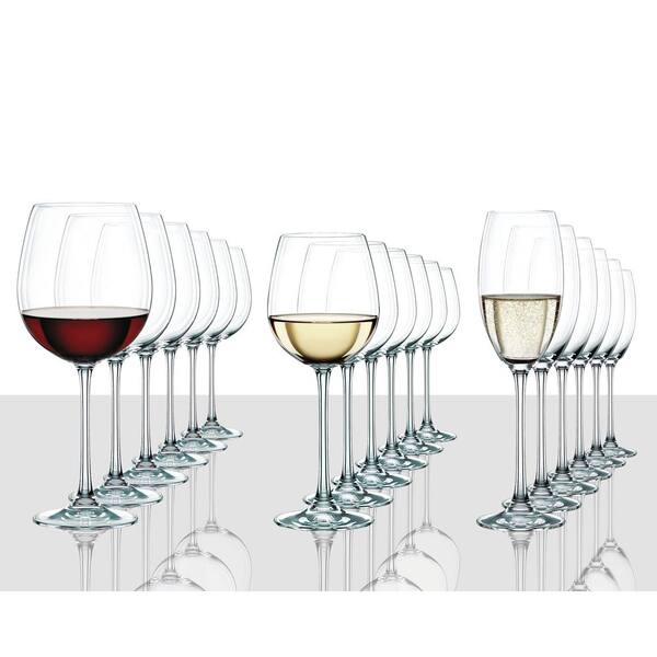 Nachtmann Vivendi 18-Piece Crystal Assorted Wine Glass Set