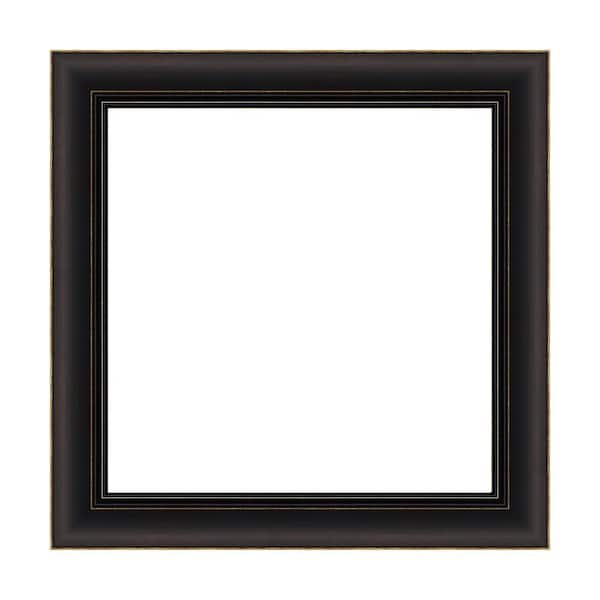 Amanti Art Mirror Makeover Trio Oil Rubbed Bronze 21.25 in. W x 21.25 in. H Bathroom Mirror Frame Border Kit-Fits a 20 x 20 Mirror