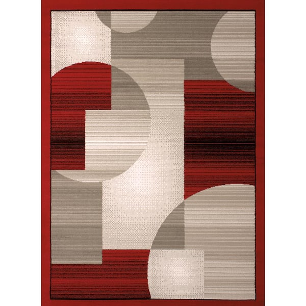 United Weavers Dallas Zoom Zoom Red 2 ft. x 3 ft. Indoor Area Rug