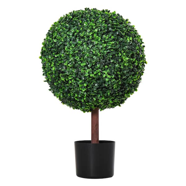 Unbranded 1-Piece 1.96 ft. Artificial Topiary Ball Tree-Premium Faux Greenery for Effortless Elegance in Any Setting