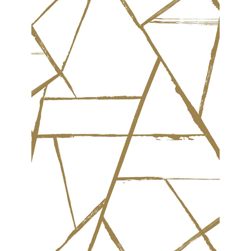 Intersect Gold Metallic Paper Non-Pasted Wallpaper