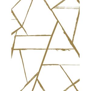 Intersect Gold Metallic  Paper Non-Pasted Wallpaper