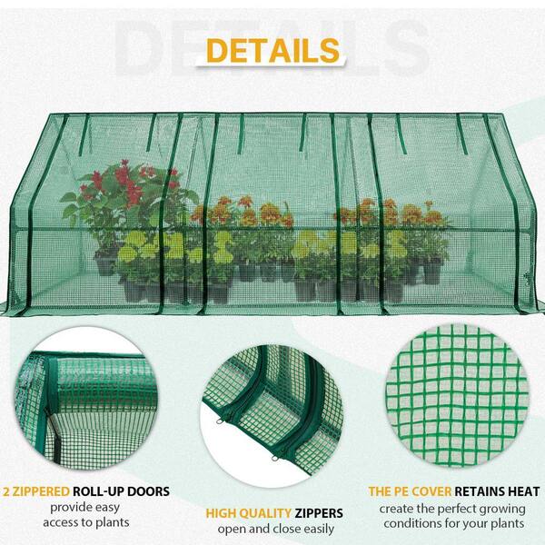EAGLE PEAK 95 in. W x 36 in. D x 36 in. H Garden Low Mini Tunnel