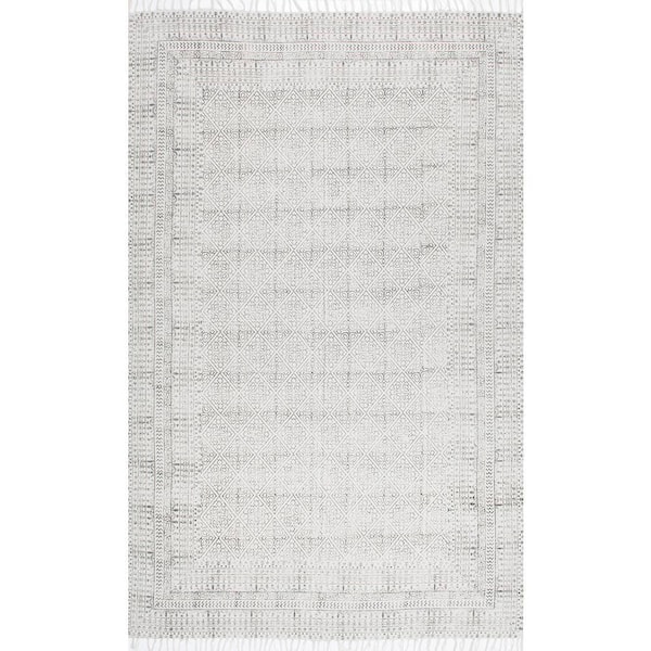 Niaran Tribal Ivory 5 ft. x 8 ft. Area Rug