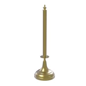 Traditional Counter Top Kitchen Paper Towel Holder in Satin Brass