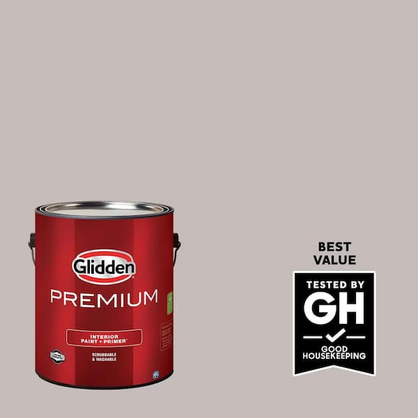 Glidden Premium 1 gal. PPG1004-3 Hush Satin Interior Latex Paint