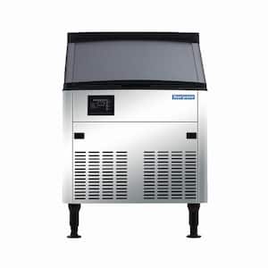 210 lbs. Freestanding Commercial Ice Maker in Stainless Steel