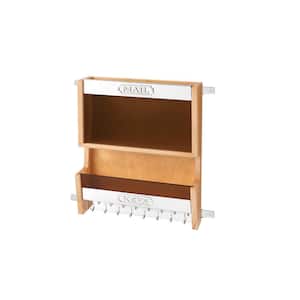15 in. H x 13.5 in. W x 3.56 in. D Door Mounted Mail Organizer