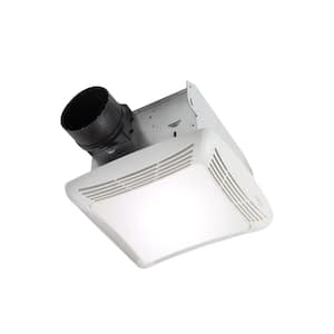 80 CFM Ceiling Bathroom Exhaust Fan with Light