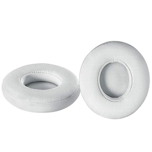 White Replacement Earpads Cushions for Beats Solo 2 Solo 3, 1-Pair