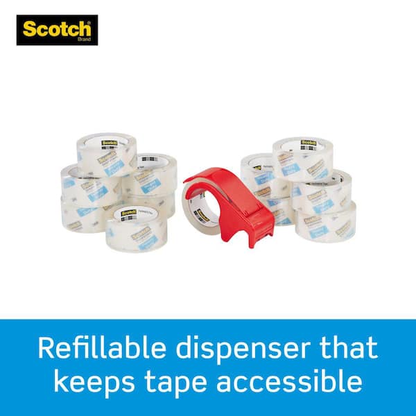 Scotch 1.88 in. x 54.6 yds. Heavy Duty Shipping Packaging Tape (4-Pack)  3850-LR4-DC - The Home Depot