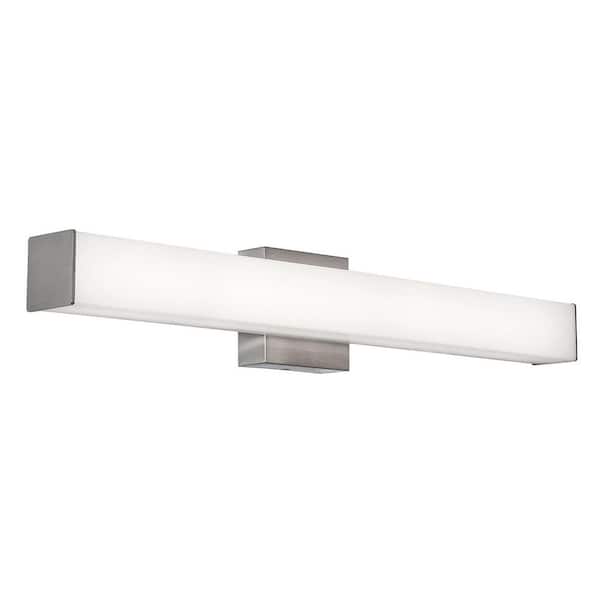 Tad 24.75 in. Satin Nickel LED Vanity Light Bar