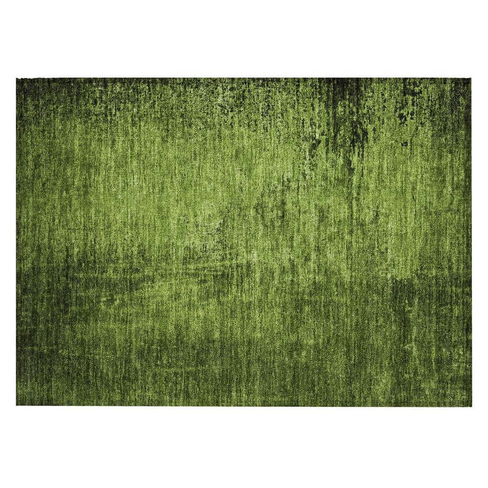 Green 2 ft. x 3 ft. Woven Abstract Rectangle Indoor/Outdoor Area Rug price history on PriceWatchPro