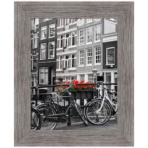 Pinstripe Plank Grey Narrow Picture Frame Opening Size 11 x 14 in.