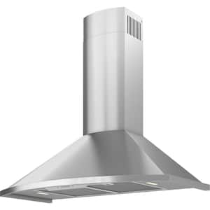 Savona 36 in. 600 CFM Wall Mount Range Hood with LED Light in Stainless Steel