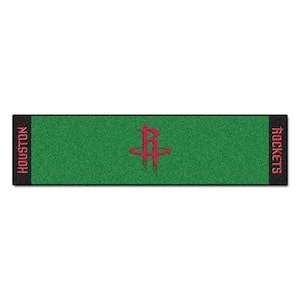 NBA Houston Rockets 1 ft. 6 in. x 6 ft. Indoor 1-Hole Golf Practice Putting Green