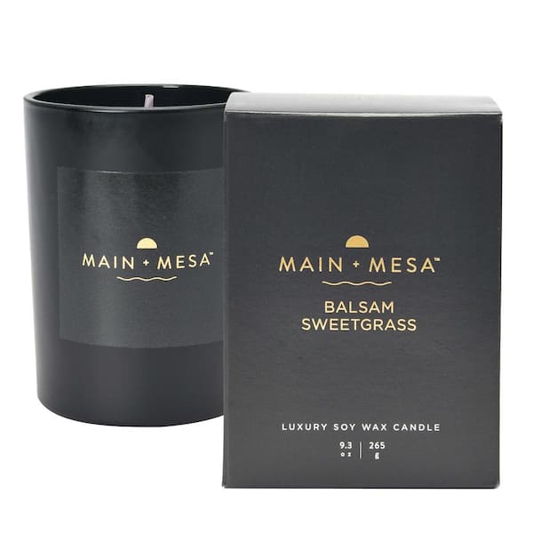 Unbranded 9.3 fl. oz. Balsam Sweetgrass Scented Candle in Gift Box (1-Pack)