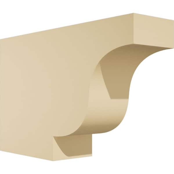Ekena Millwork Standard Newport 4 in. W x 10 in. H x 16 in. D Signature Urethane Rafter Tail Outlooker