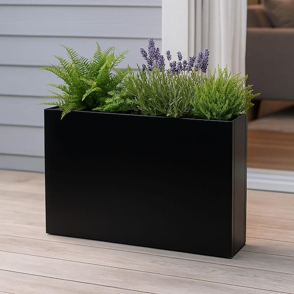 KOZYARD 40 Lx12 Wx30 in. H Metal Planter Rectangular Planter