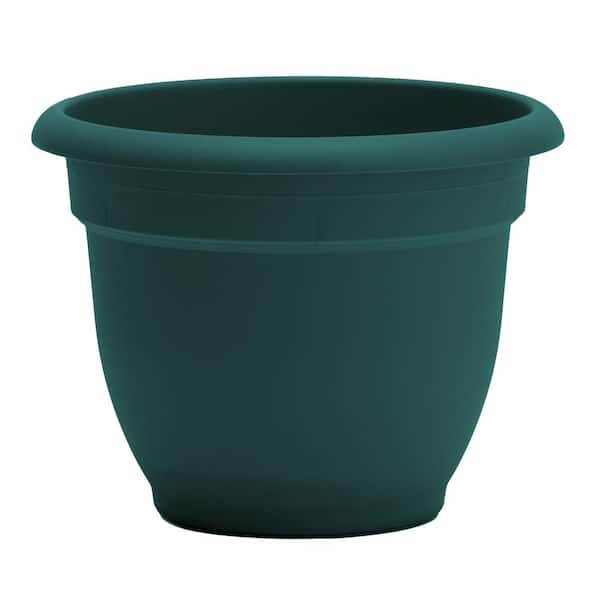 Ariana 17.75 in. L x 17.75 in. W x 13.75 in. H 24 qts. Charleston Green Indoor/Outdoor Plastic Self-Watering Planter