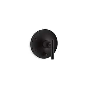 Purist Rite-Temp Lever Handle 1-Handle Wall Mount Valve Trim Kit in Matte Black (Valve Not Included)
