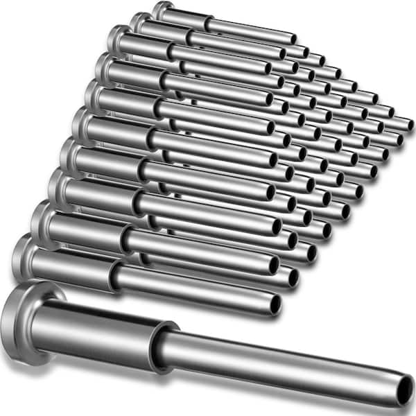 Stainless Steel Cable Railing Kit 1/8 in Invisible Swage Stud Tensioner for Wood Metal Posts 60 Pack