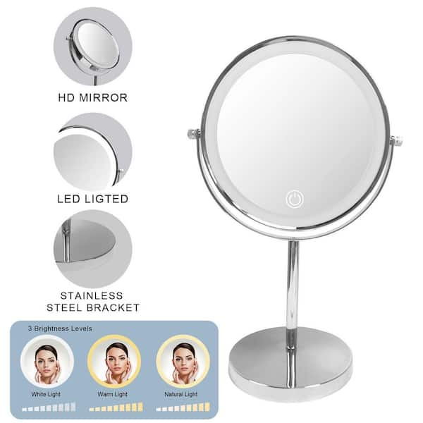 Freestanding 5X store Mirror Round