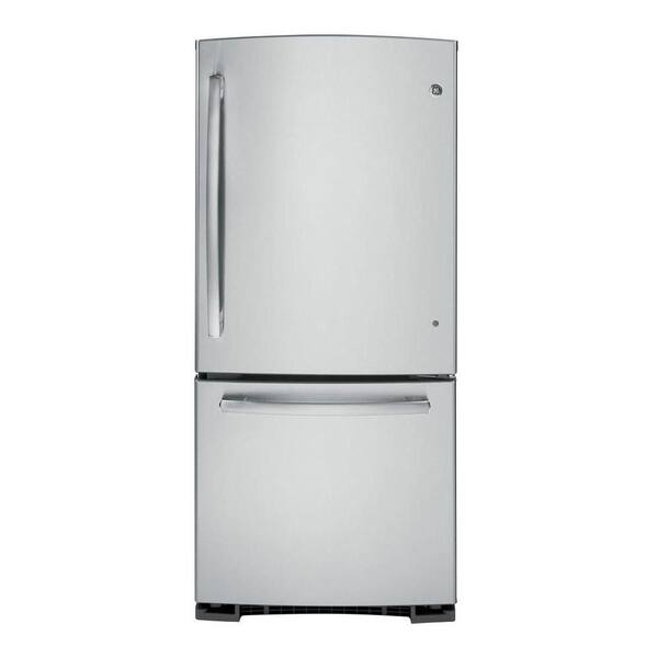 GE 20.3 cu. ft. Bottom Freezer Refrigerator in Stainless Steel