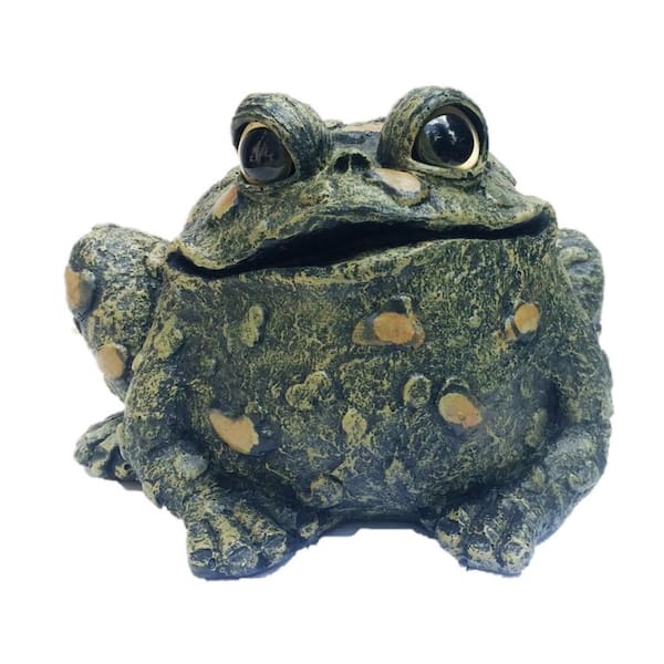 HOMESTYLES Toad Hollow 7 in. H Large Classic Toad Whimsical Home and ...