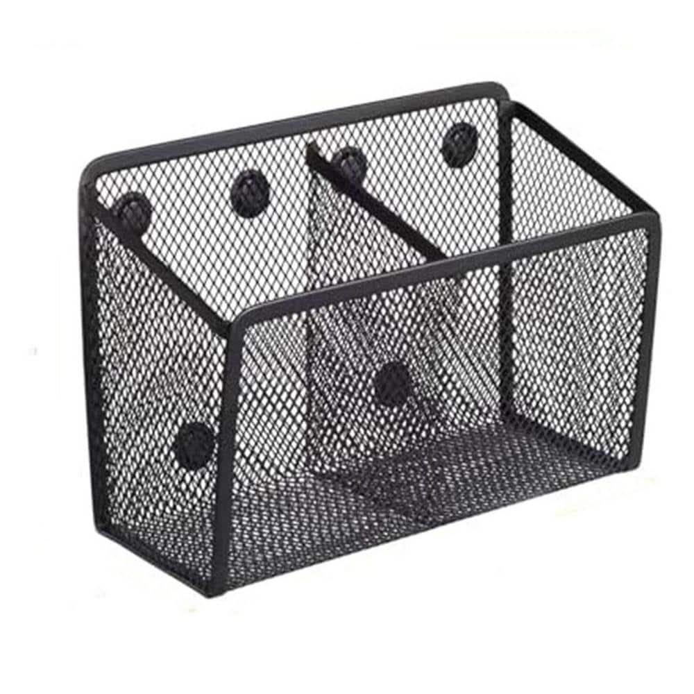 1-Pack Magnetic Mesh Pen and Pencil Holder for Whiteboard
