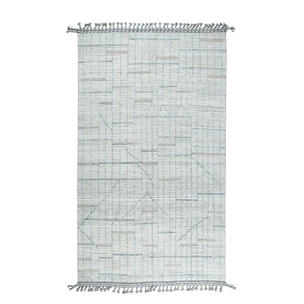 Beige 5 ft. x 9 ft. Hand-Knotted Wool Contemporary Marrakech Handspun, Luxurious Modern Rug for Living R, Area Rug price history on PriceWatchPro