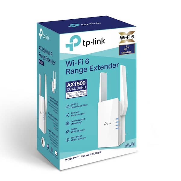 TP-Link AX3000 WiFi 6 Range Extender Internet Booster (RE705X) - Dual –