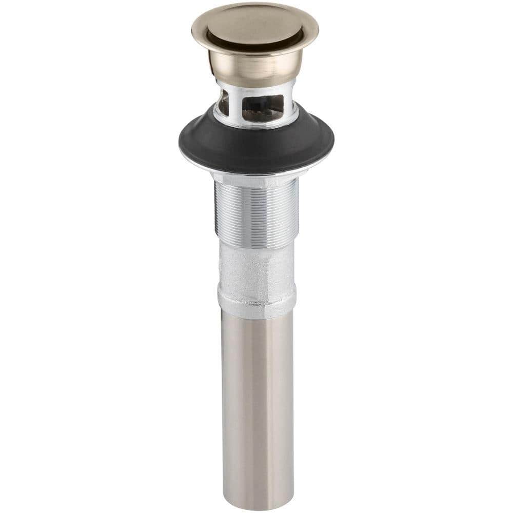 KOHLER Pop-Up Clicker Drain with Overflow, Vibrant Brushed Bronze K ...