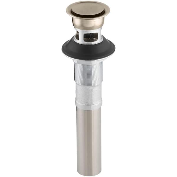 KOHLER Pop-Up Clicker Drain with Overflow, Vibrant Brushed Bronze