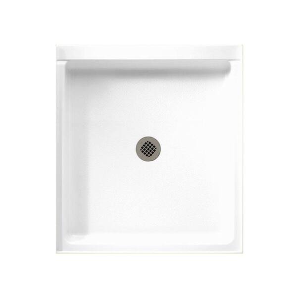 Swan Veritek 42 in. x 36 in. Single Threshold Center Drain Shower Pan in White