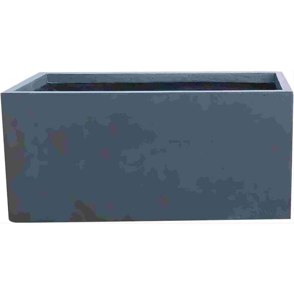 Light-Weight Concrete Modern Long Low Outdoor, Small Planter