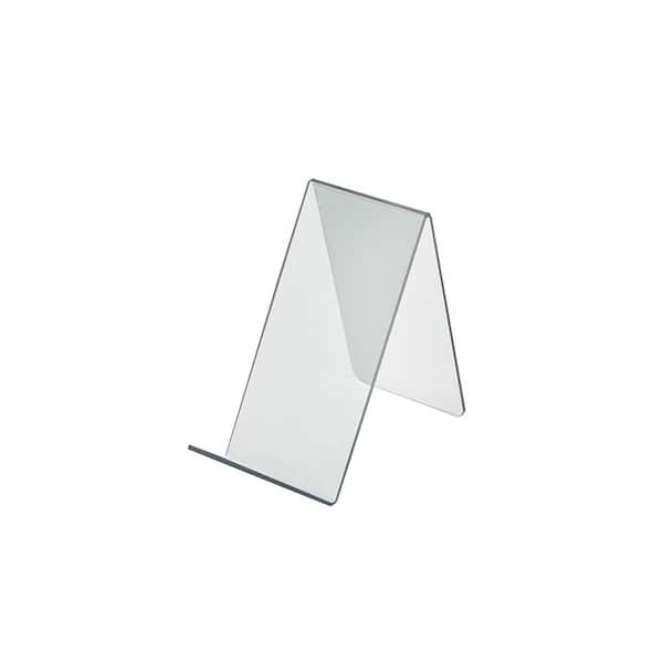 Azar Displays 3.5 in. W x 7.5 in. D x 6.5 in. H Clear Acrylic Easel Counter  Display (10-Pack) 515425 The Home Depot