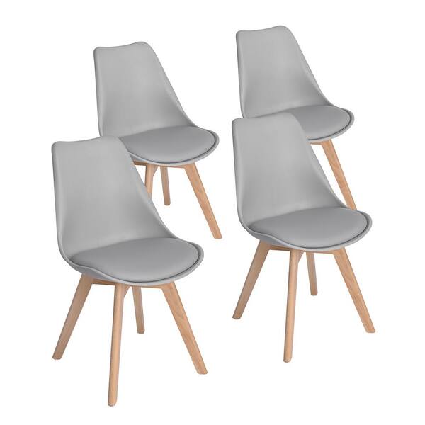 grey felt dining chairs