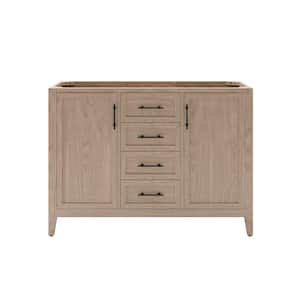 Silas 48 in. Bath Vanity Cabinet without Top in Vanilla Oak