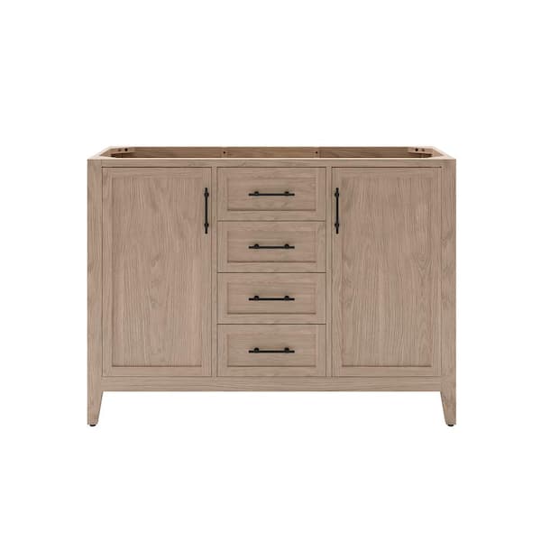 Fresca Silas 48 in. Bath Vanity Cabinet without Top in Vanilla Oak