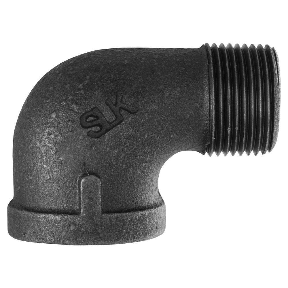 STZ 1/4 in. x 1/4 in. Black Iron 90° Street Elbow 310 SE9014 The