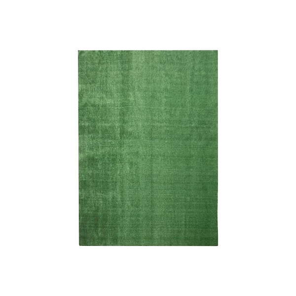 Emerald Green Precut Turf 6 ft. x 8 ft. x 8 mm Green Artificial Turf Grass Rug