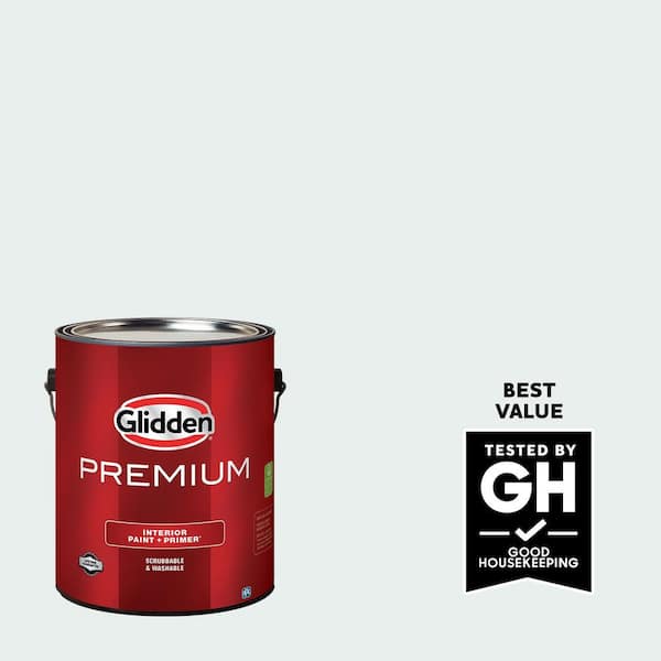 Glidden Premium 1 gal. PPG1153-1 Ice Castles Semi-Gloss Interior Latex Paint