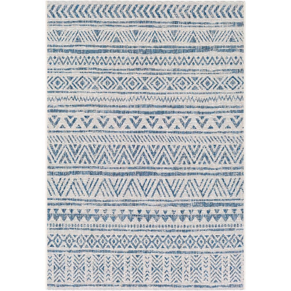 Valora Navy 7'10" x 10'2" Synthetic Outdoor Rug