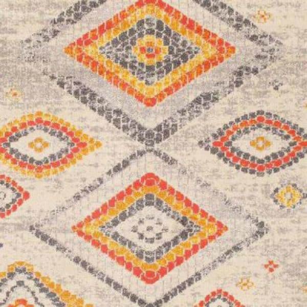 Aldora Beige 8 ft. x 10 ft. Geometric Area Rug