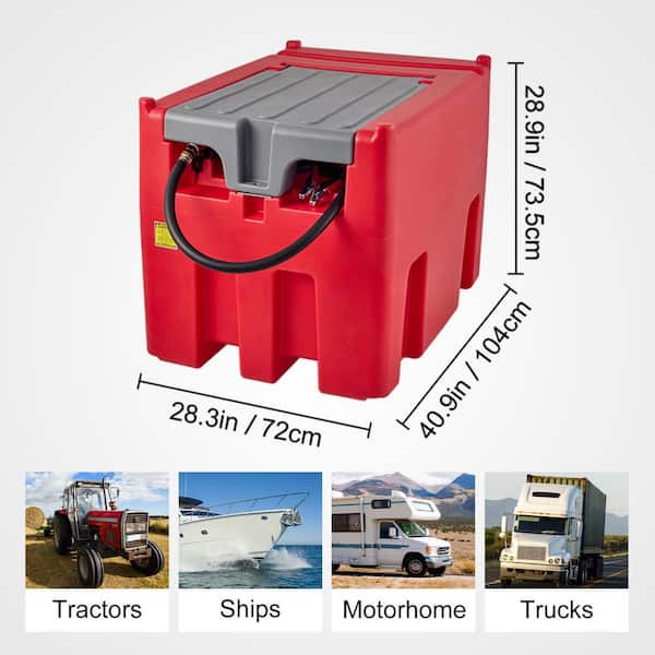 SKYSHALO Portable Diesel Tank, 116 Gal. Capacity and 10 GPM Flow